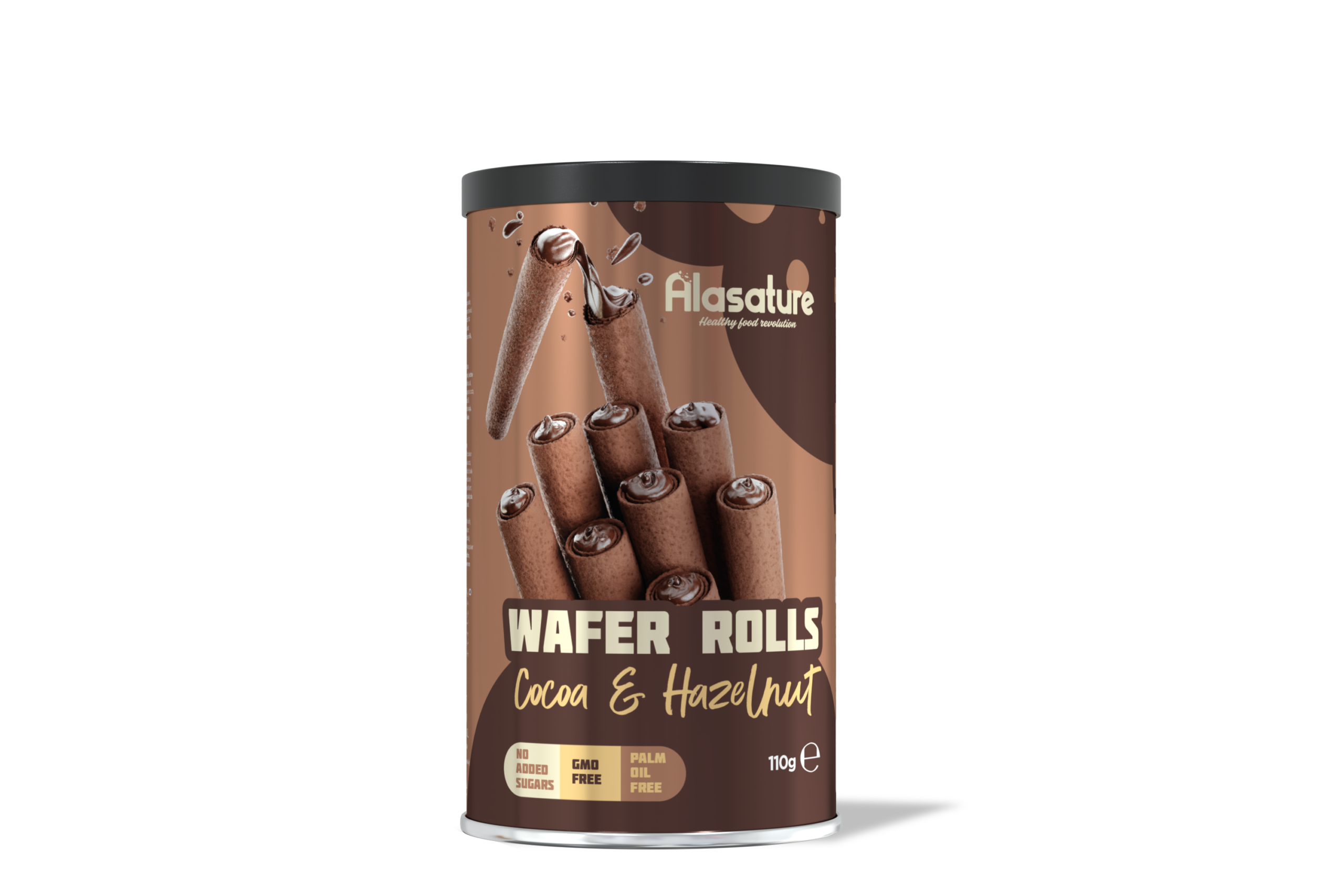 Cocoa and Hazelnut Wafer Rolls